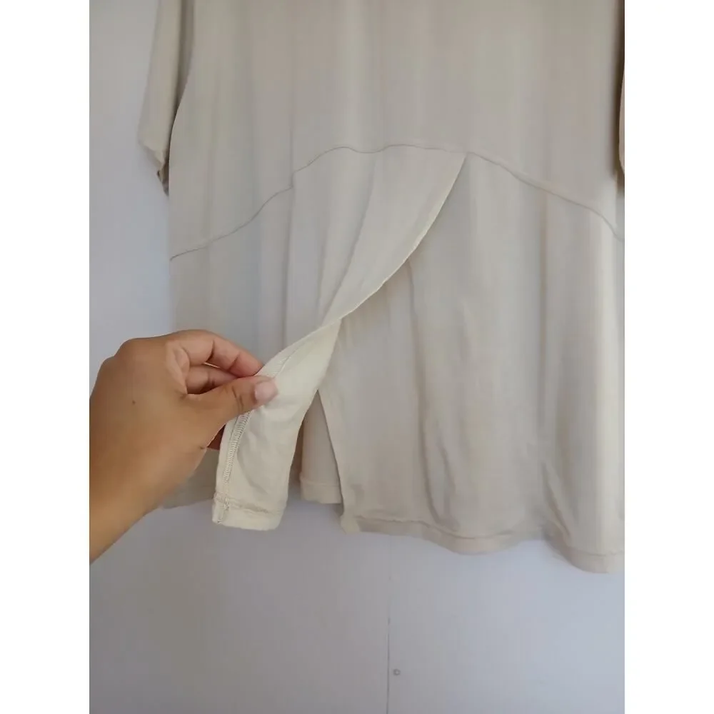 Lululemon Modal-Silk Blend Tie-Front Yoga T-Shirt
